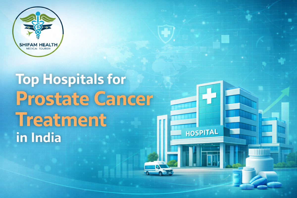 Modern hospital building representing top hospitals for prostate cancer treatment in India.
